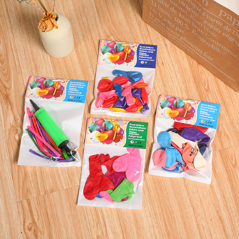 厂家直销卡通形象圆形气球个性长条气球生日派对装扮布置气氛气球