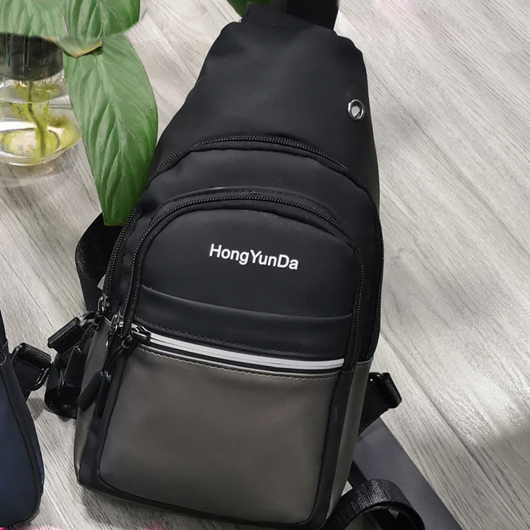 Men's bag Fashionable men's chest bag single shoulder diagonal cross bag