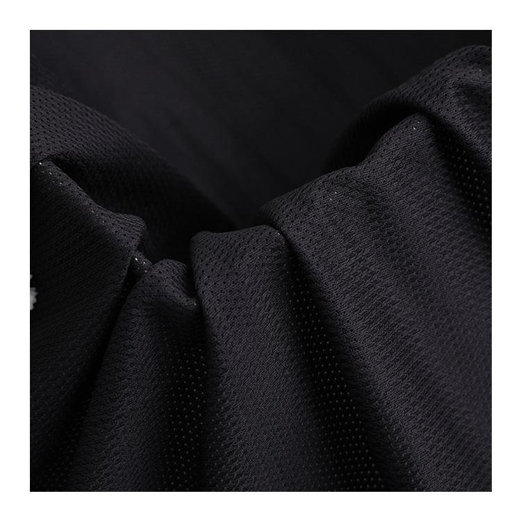 Wholesale of low-elasticity fine mesh all-polyester sweat-wicking quick-drying mesh fabric for sports school uniform shorts Application Scenario