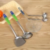 Factory supply of kitchen spoon and spatula sets, strainers, oil grilles, and five-piece woks. Wholesale of household kitchenware details Picture