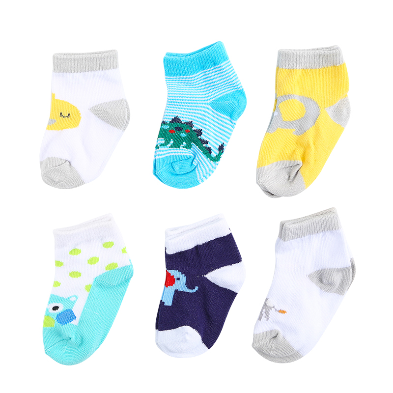 袜子秋冬厚棉质毛圈袜 卡通新生儿袜子可爱宝宝幼儿袜1-3岁