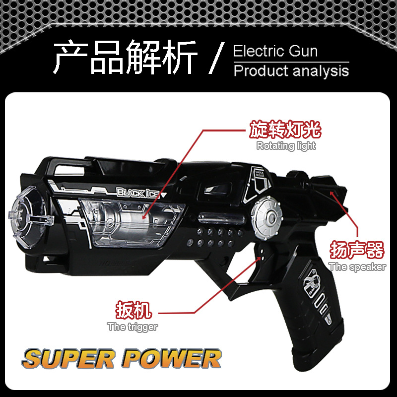 Novel toys: Space Police, Space gun, Light, sound, Vibration gun, baby gift, 3-5 years old electric gun Application Scenario