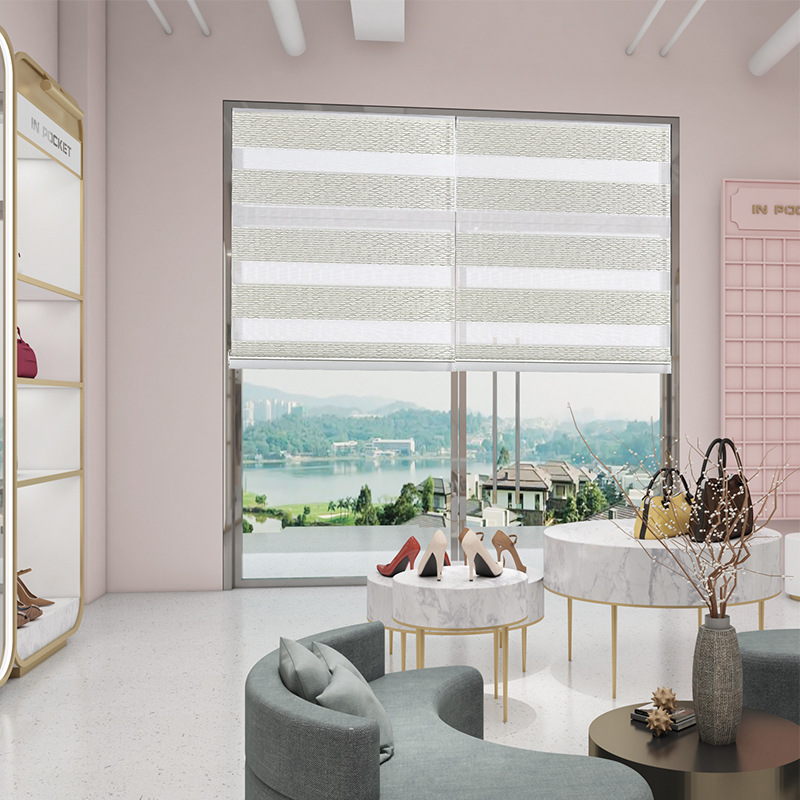 Small fresh temperament commercial place shutter shutter restaurant living room half shade shutter manufacturers spot full figure