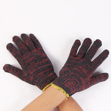 批发700g 劳保手套 全棉纱材质厚实耐用的防护手套 红花手套