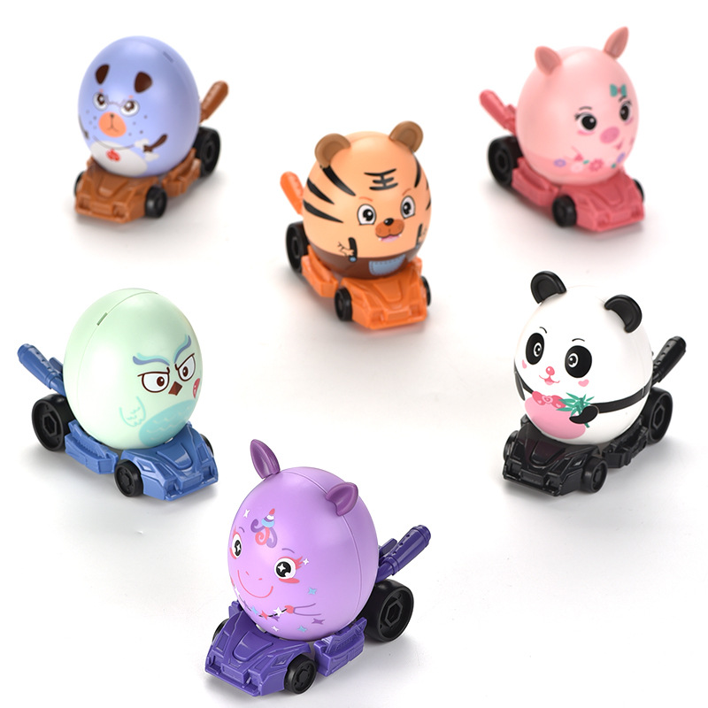 The cross-border new model manufacturer supplies DIY educational and cute egg assembly vehicles for boys and girls as gift assembly toys, which are selling well Item Picture