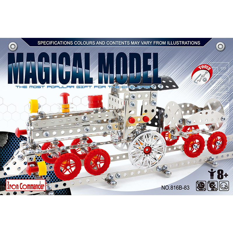 Wholesale of popular alloy 3D stereoscopic assembly toy car models, disassembly and assembly engineering vehicle series DIY building blocks at street stalls Application Scenario