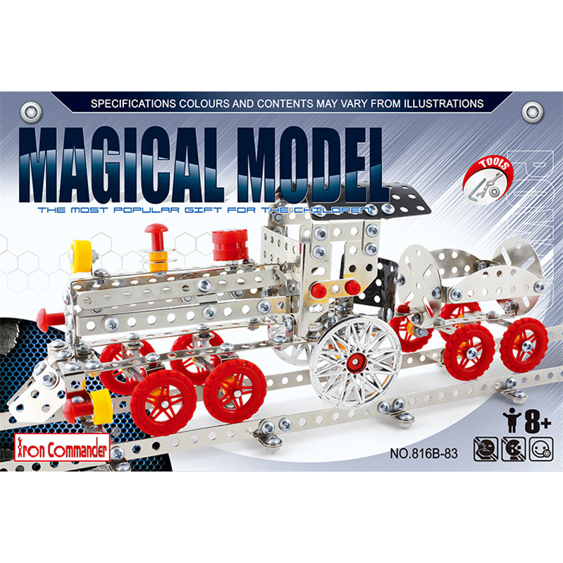 Wholesale of popular alloy 3D stereoscopic assembly toy car models, disassembly and assembly engineering vehicle series DIY building blocks at street stalls details Picture
