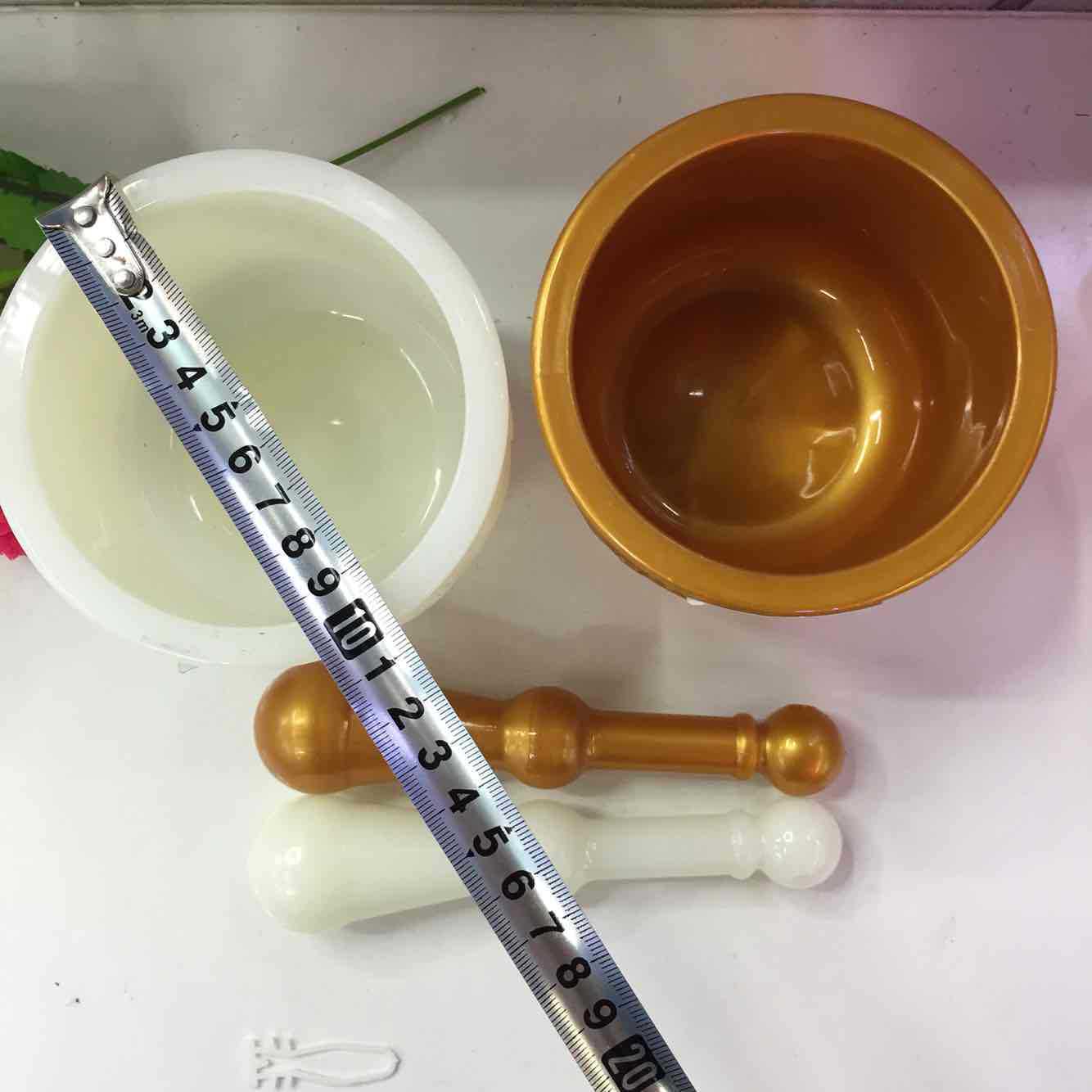 Factory direct sales of manual garlic mince mixer, ceramic garlic mortar, garlic paste mixer, garlic press, kitchen household garlic smashing jar wholesale Specification image