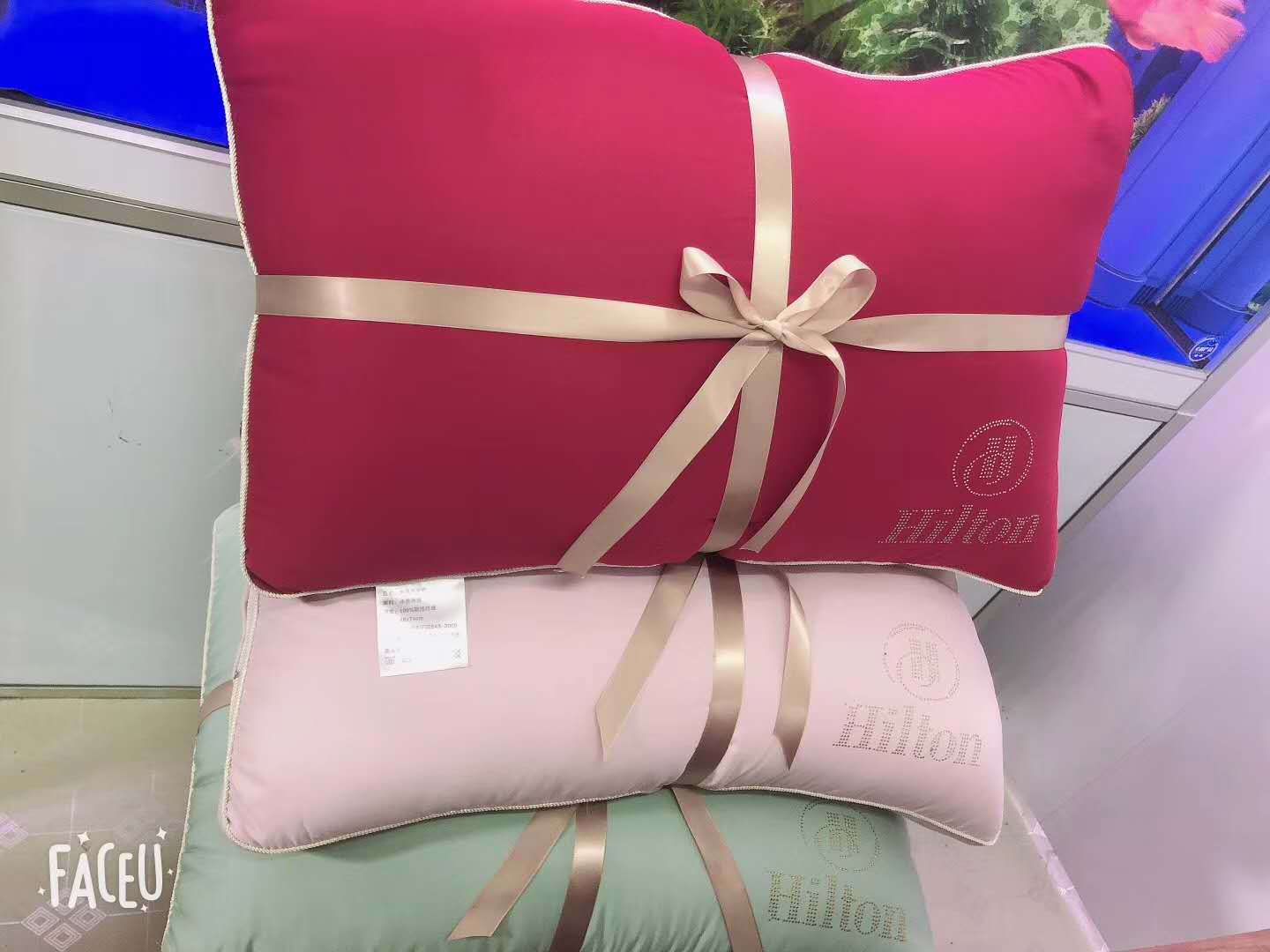 Hilton pillow core washed silk hot diamond pillow gift group purchase factory direct sales Specification image