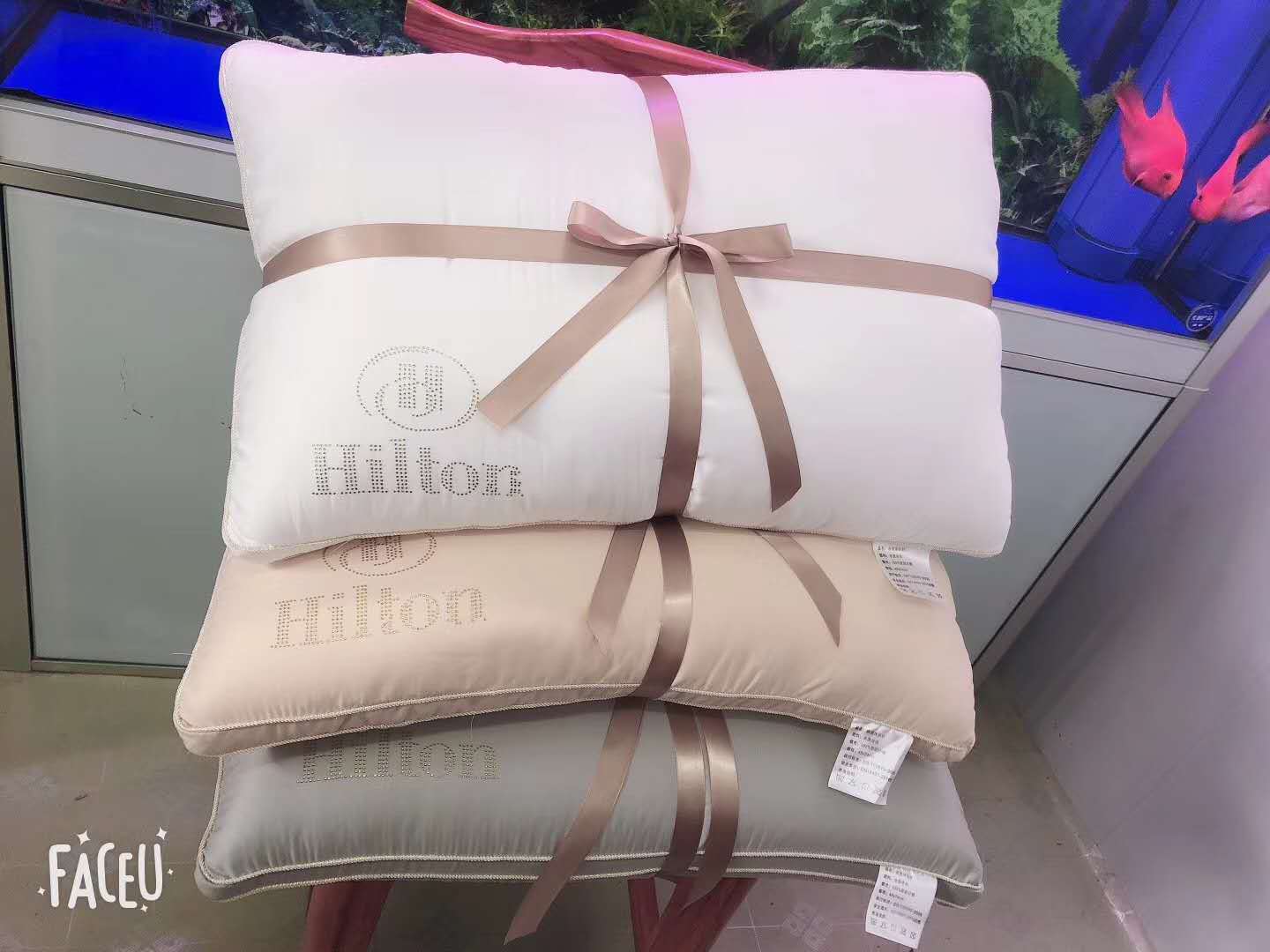 Hilton pillow core washed silk hot diamond pillow gift group purchase factory direct sales details Picture