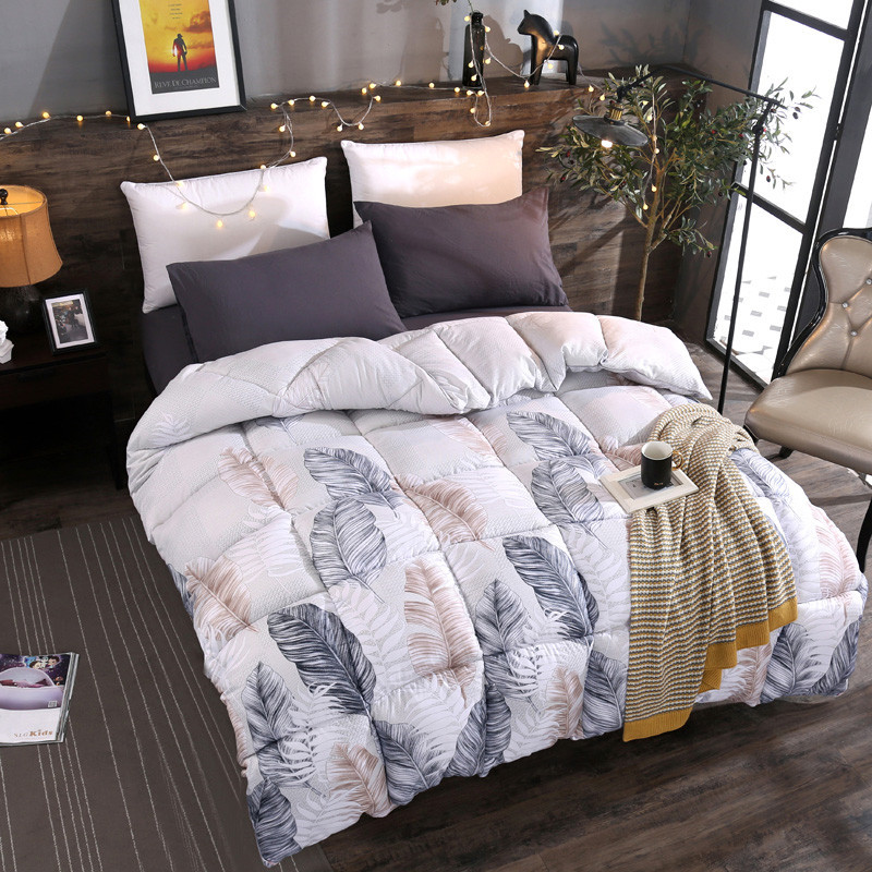 ywxuege nieve paloma ropa de cama nueva llegada plumas terciopelo de invierno edredón cálido edredón núcleo feather - white sheet edredón set de 4 piezas textil para el hogar ropa de cama details Picture