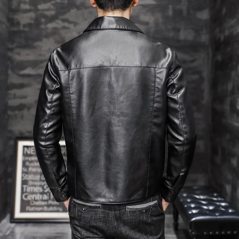 New Korean version Spring and autumn men's jacket, leather coat, thin leather coat, cross-border leather coat wholesale Application Scenario