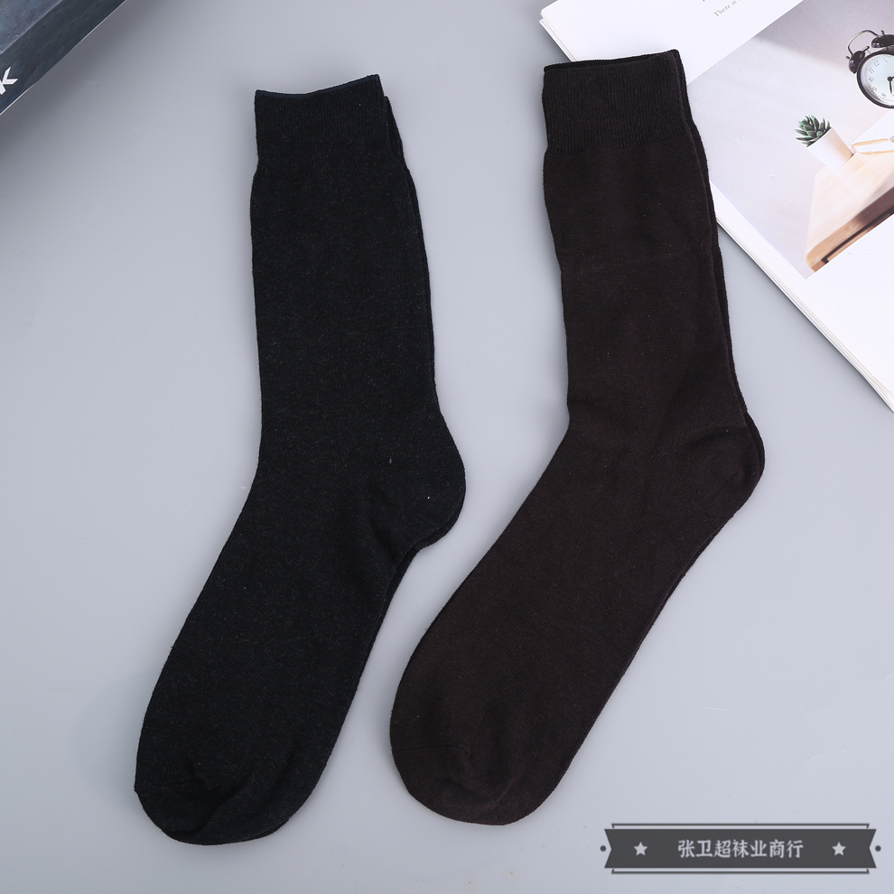 Socks, street stall export socks, comfortable and casual men's long cotton socks, casual sports business autumn and winter sweat-absorbing socks, multi-color all-season anti-odor long socks, export socks details Picture