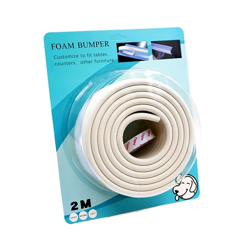 2-meter W-shaped protective strip for children with card-absorbing installation, safety protection strip for kindergarten babies to prevent bumps and knocks Specification image