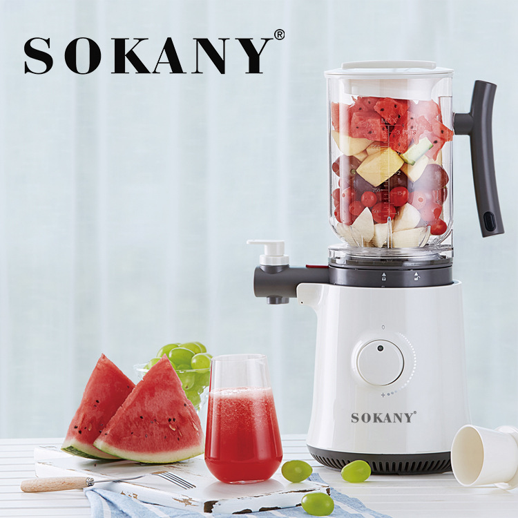 sokany01 Home juicer, fully automatic small multi-functional fruit juicer with residue and juice separation, original juicer