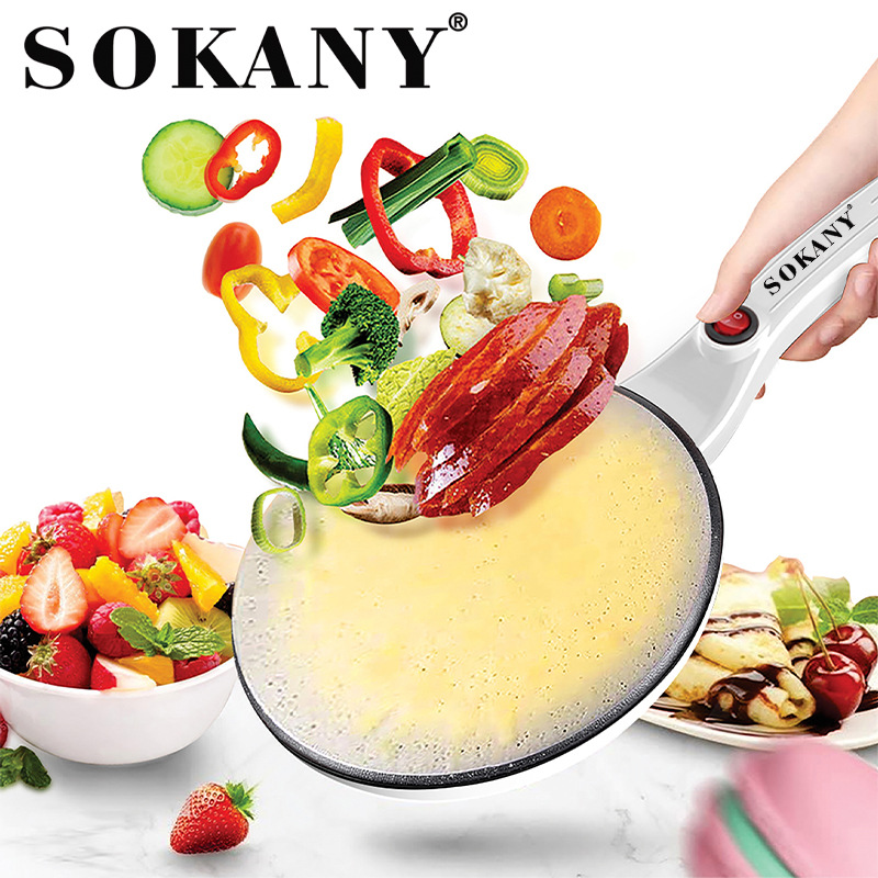 Cross-border bestseller sokany901 European pancake machine, Spring Pancake machine, Spring roll wrappers, multi-layer wrappers, fully automatic mini pancakes details Picture