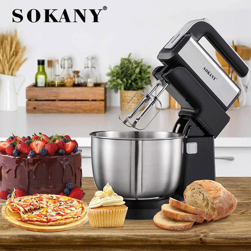 sokany台式打蛋器电动家用手持大功率打蛋机搅拌烘焙和面奶油打发
