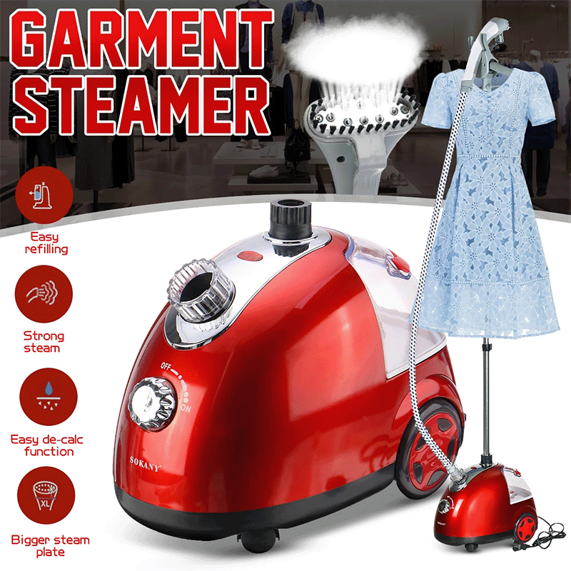 Cross-border SOKANY steam ironing machine, household handheld clothes ironing mini vertical ironing bucket, handheld small ironing machine