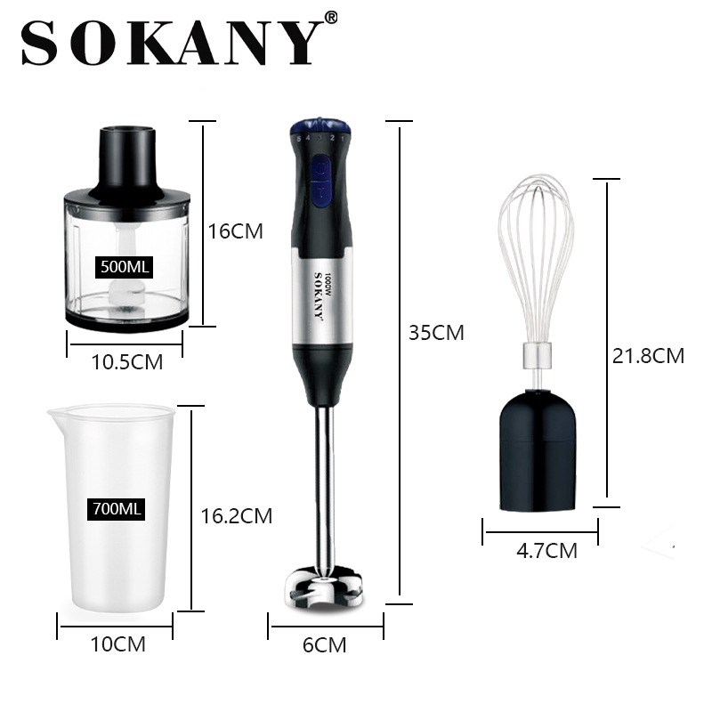 sokany1711-4 Portable mixer, food pulverizing stick, portable mixer, egg beater wheel set Application Scenario