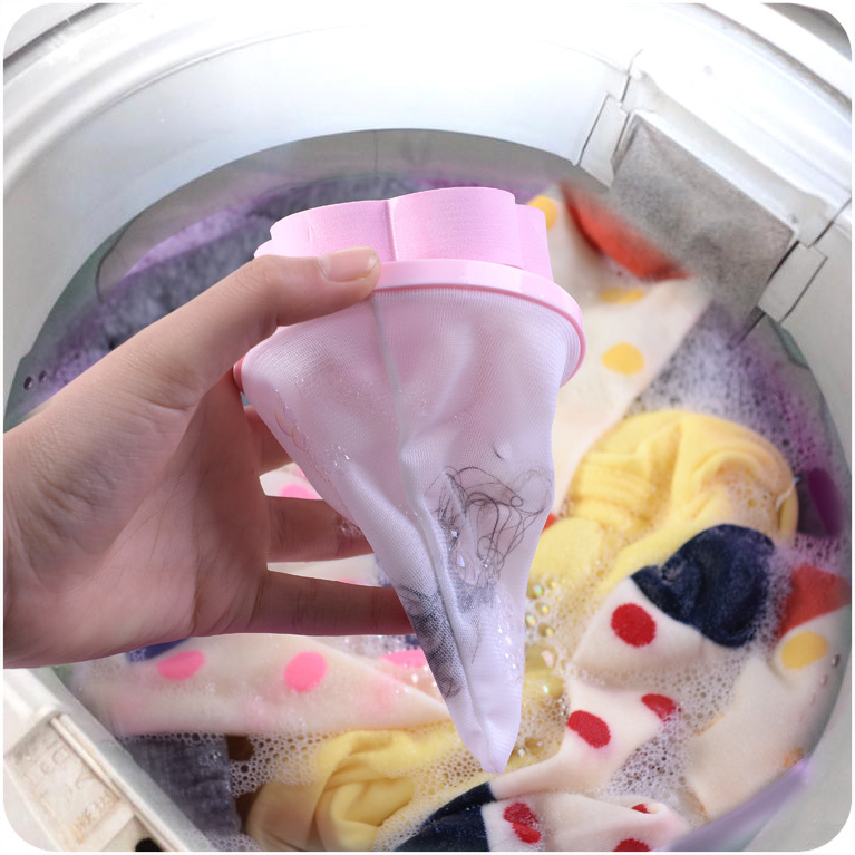 Washing Machine Floating Filter Bag Filter Wool Cleaning Ball Decontamination Bathroom Hair Remover Laundry Cleaning Ball Specification drawing