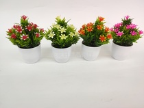 New white basin five finger plum simulation flower bonsai fake flower artifact decoration fake flower