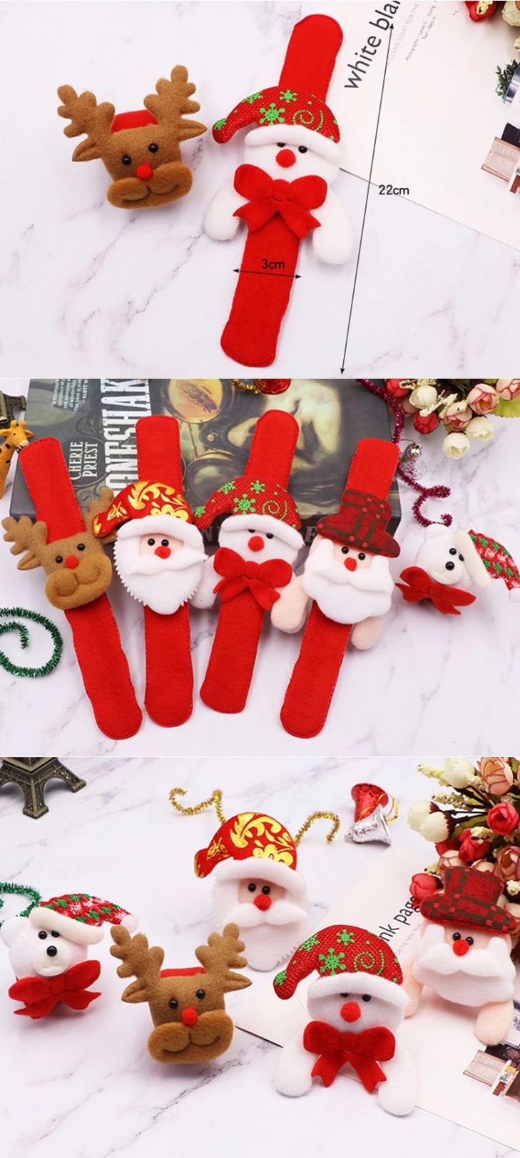 Christmas toys, clap rings, wristbands, luminous watches, cartoon bracelets, kindergarten children's gifts, Christmas toys Item Picture