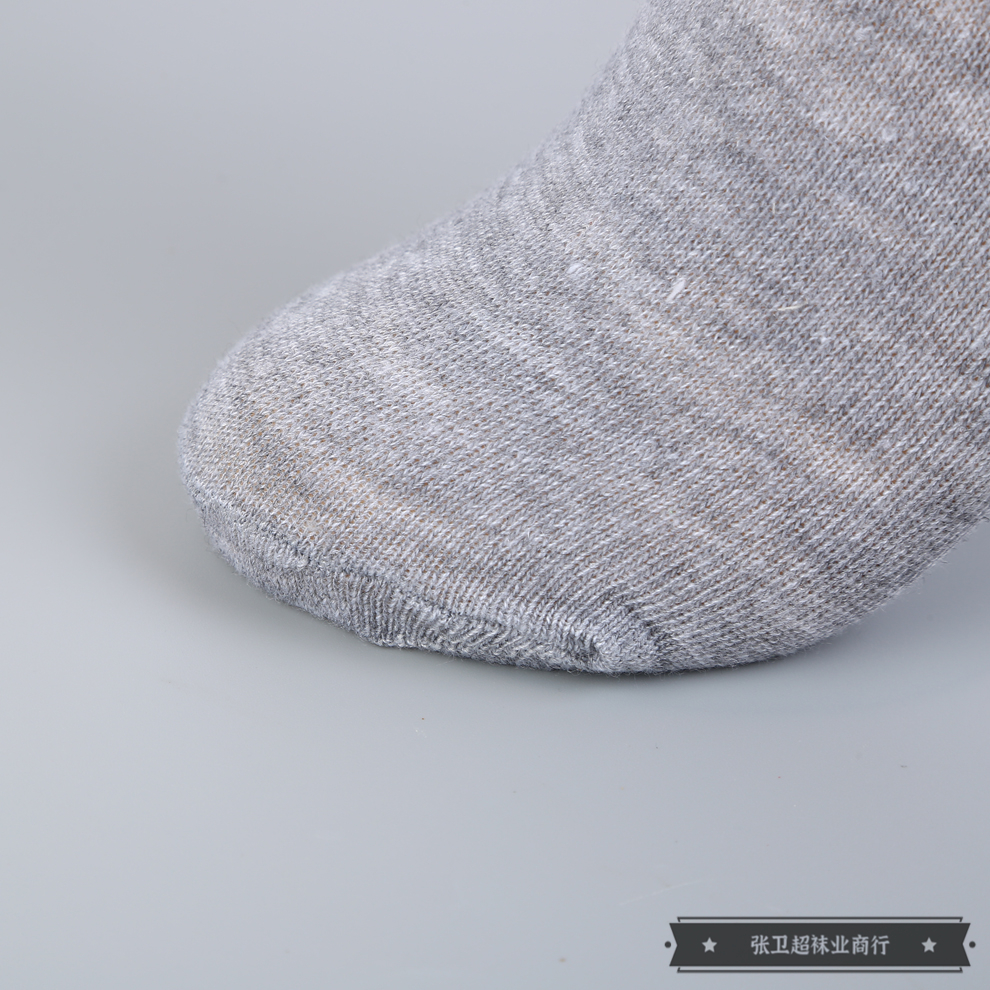 Cotton summer thin breathable, deodorizing and sweat-absorbing trendy casual socks, men's short socks in three classic colors: black, white and grey Item Picture