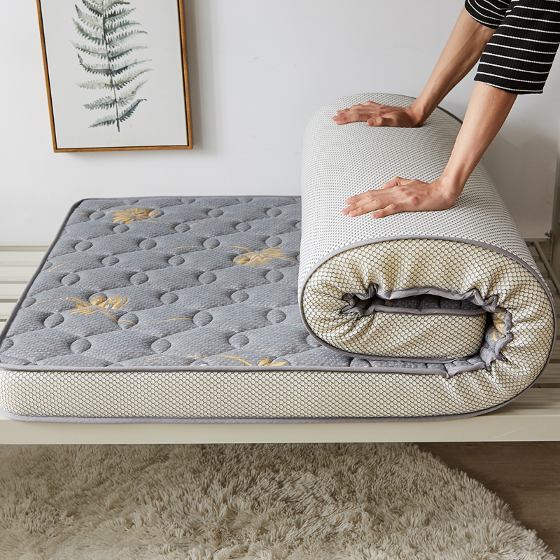 The final version of the new Blue Starry Sky series student three-dimensional mattress with golden leaves and hard cotton mattress details Picture