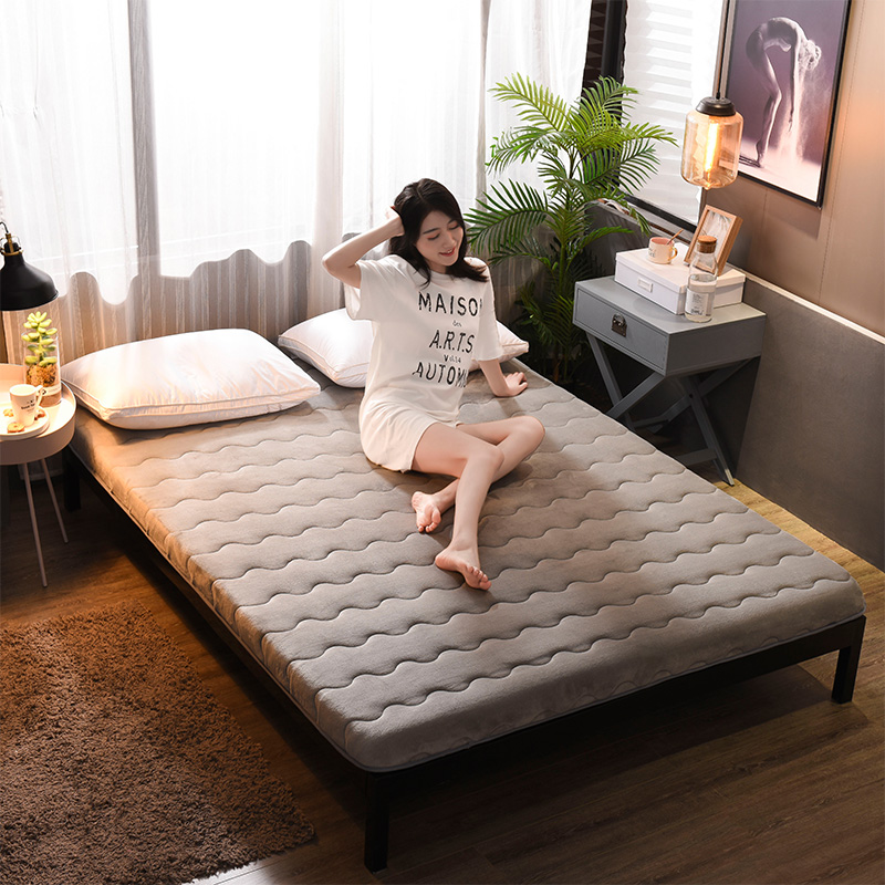 Winter and summer dual-purpose thickened fleece mattress, tatami mattress, elk mattress, hard cotton mattress