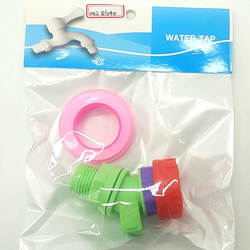Sunshine Department Store bagged hanging card plastic green faucet rotating nozzle + waterproof raw tape set