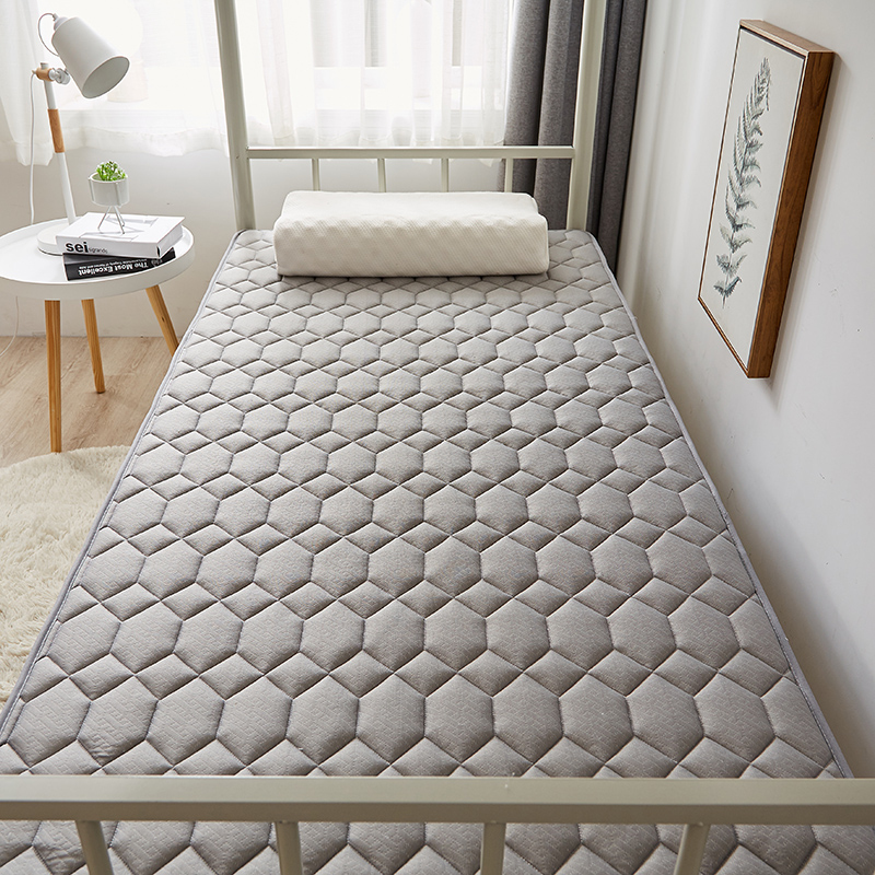 New student-style jade energy velvet antibacterial mattress, elegant grey mattress, tatami mattress details Picture