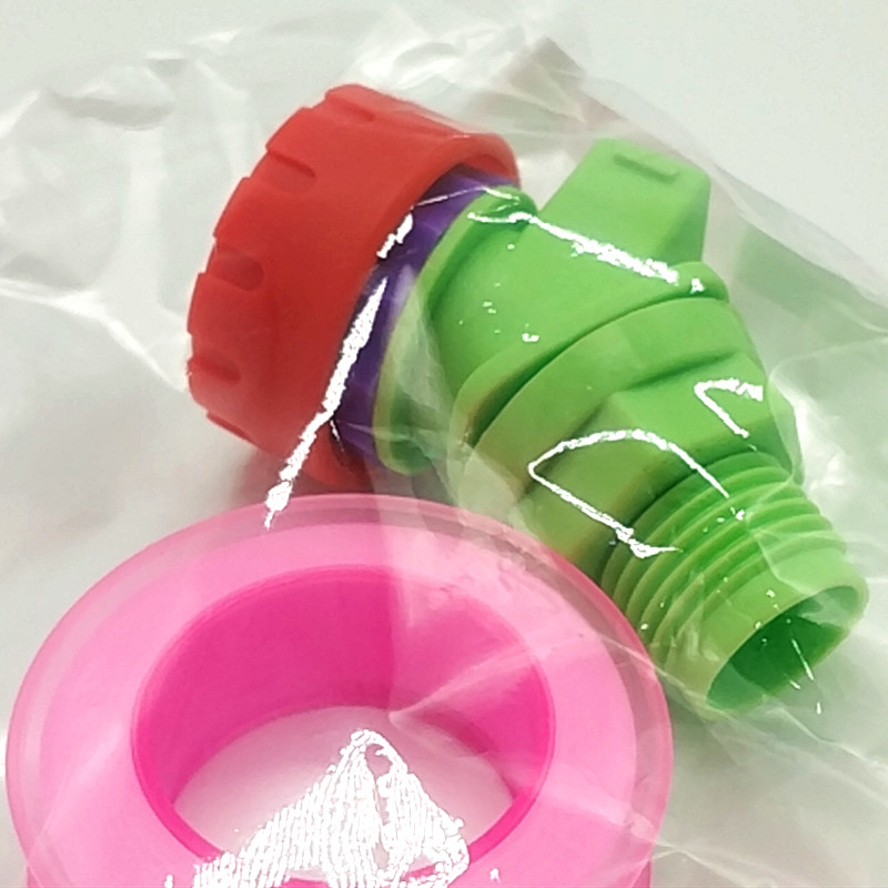 Sunshine Department Store bagged hanging card plastic green faucet rotating nozzle + waterproof raw tape set details Picture