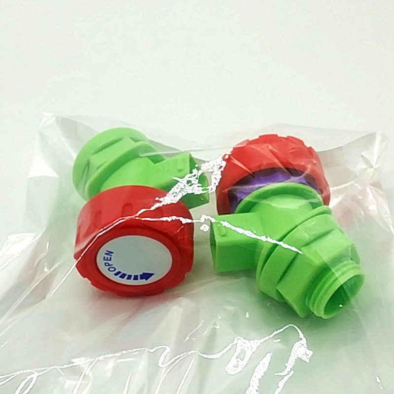 Sunshine Department Store bagged hanging card plastic faucets with two rotating faucets Specification image