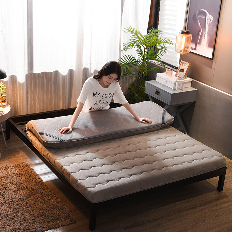 Winter and summer dual-purpose thickened fleece mattress, tatami mattress, elk mattress, hard cotton mattress details Picture