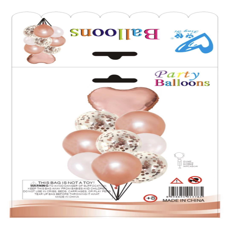 18-inch heart-shaped balloons, 12-inch sequined latex set, party latex balloon set, popular birthday party supplies Application Scenario