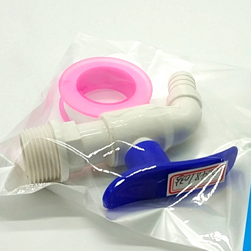 Sunshine Department Store hanging card plastic faucet + waterproof raw tape Application Scenario