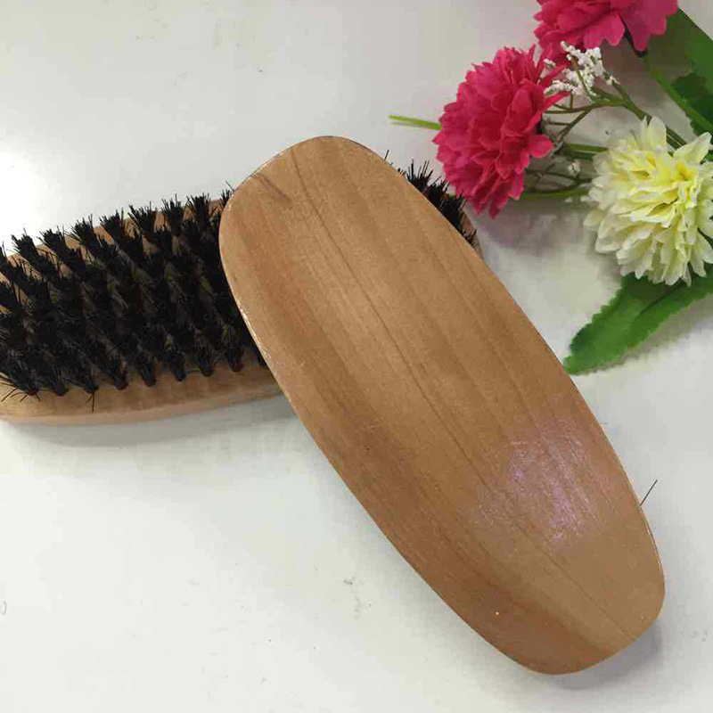 Solid wood shoe brushes in stock, bristle brushes, shoe oiling and dust removal brushes, two-yuan store, department store, street stall supply, shoe brush wholesale Specification image