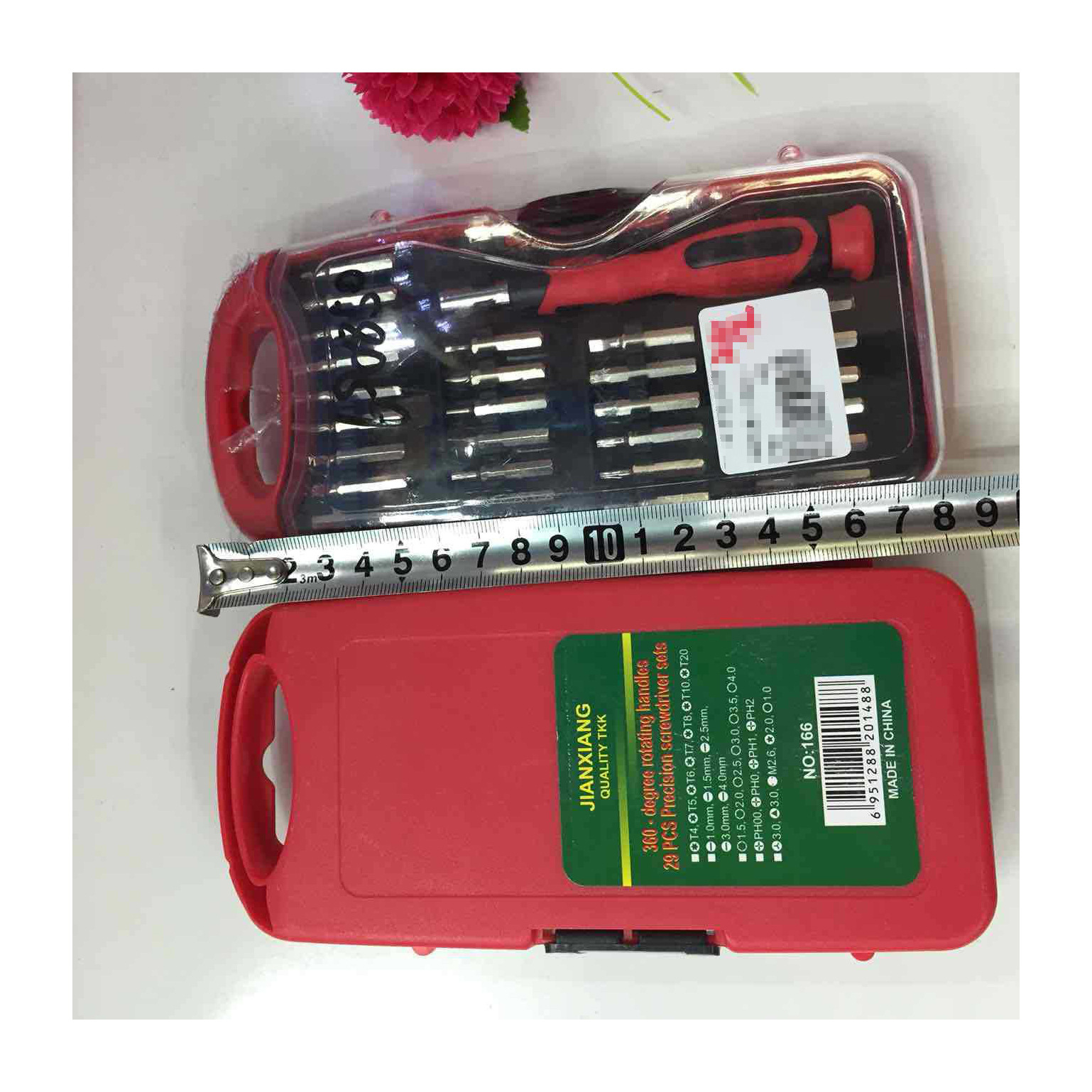 "Fashionable and creative 27-in-one multi-functional household combination hardware screwdriver tool box factory direct sales. Item Picture