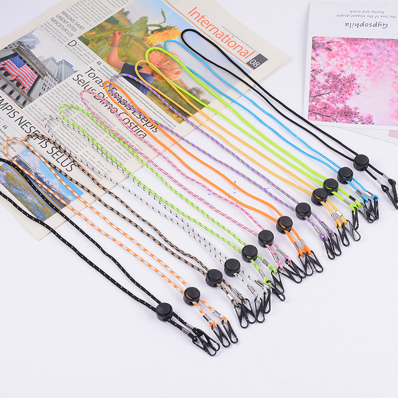 Factory direct sales of mask anti-loss ropes, mask lanyards, extension ropes, adjustable buckles, windproof ropes, and custom-made eyeglass chains