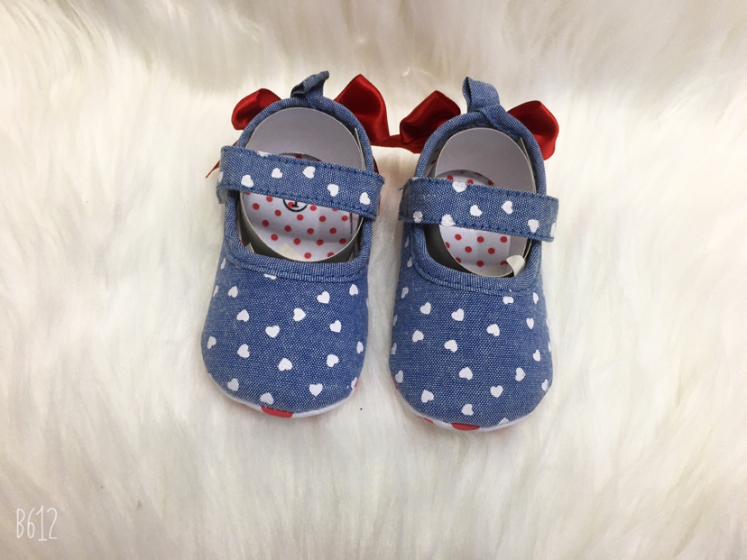 Baby shoes princess shoes canvas shoes shoes super soft bow baby shoes toddler shoes manufacturers