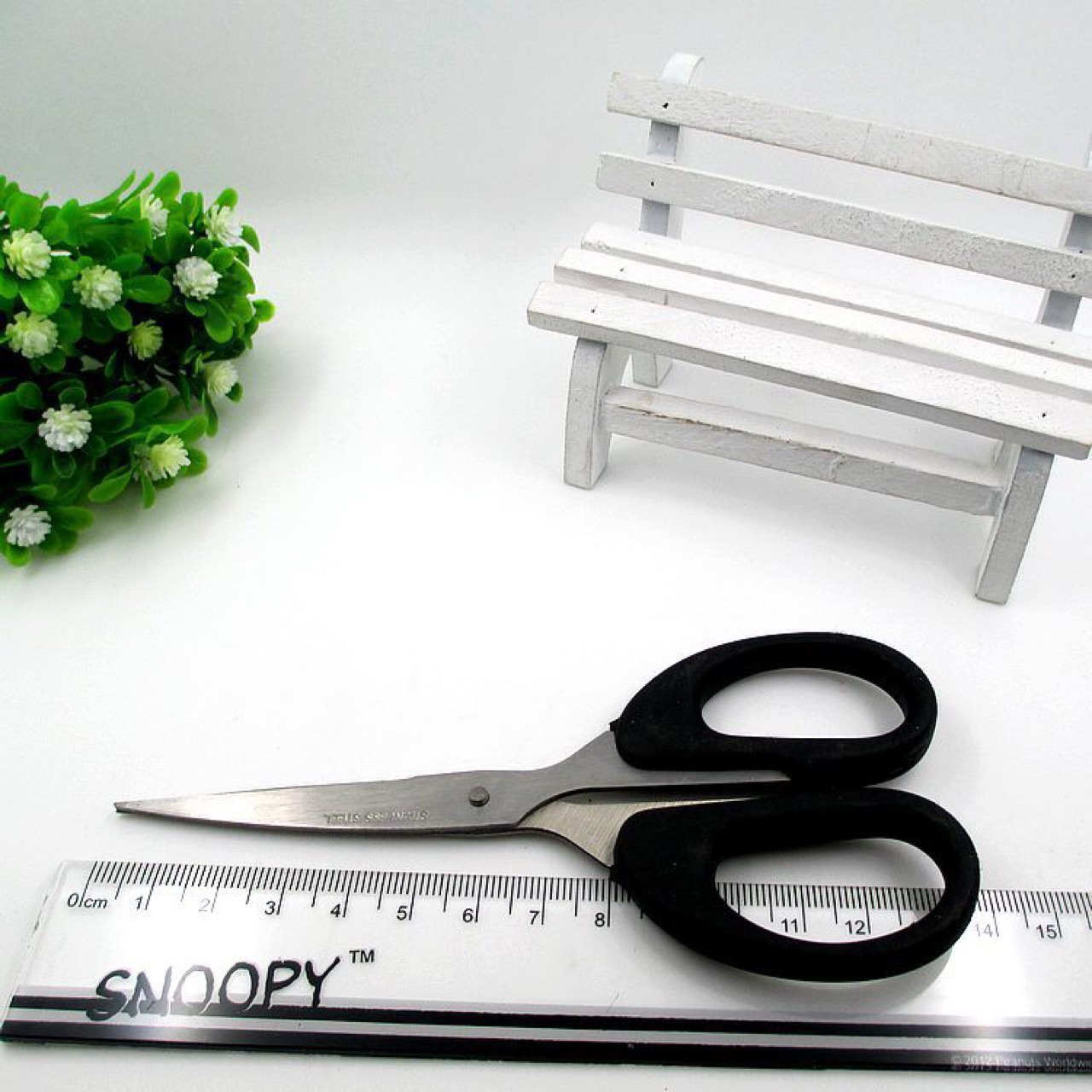 Household stainless steel scissors, business office scissors, student hand scissors 145, Xu Shengyou Department Store wholesale, factory direct sales Specification image