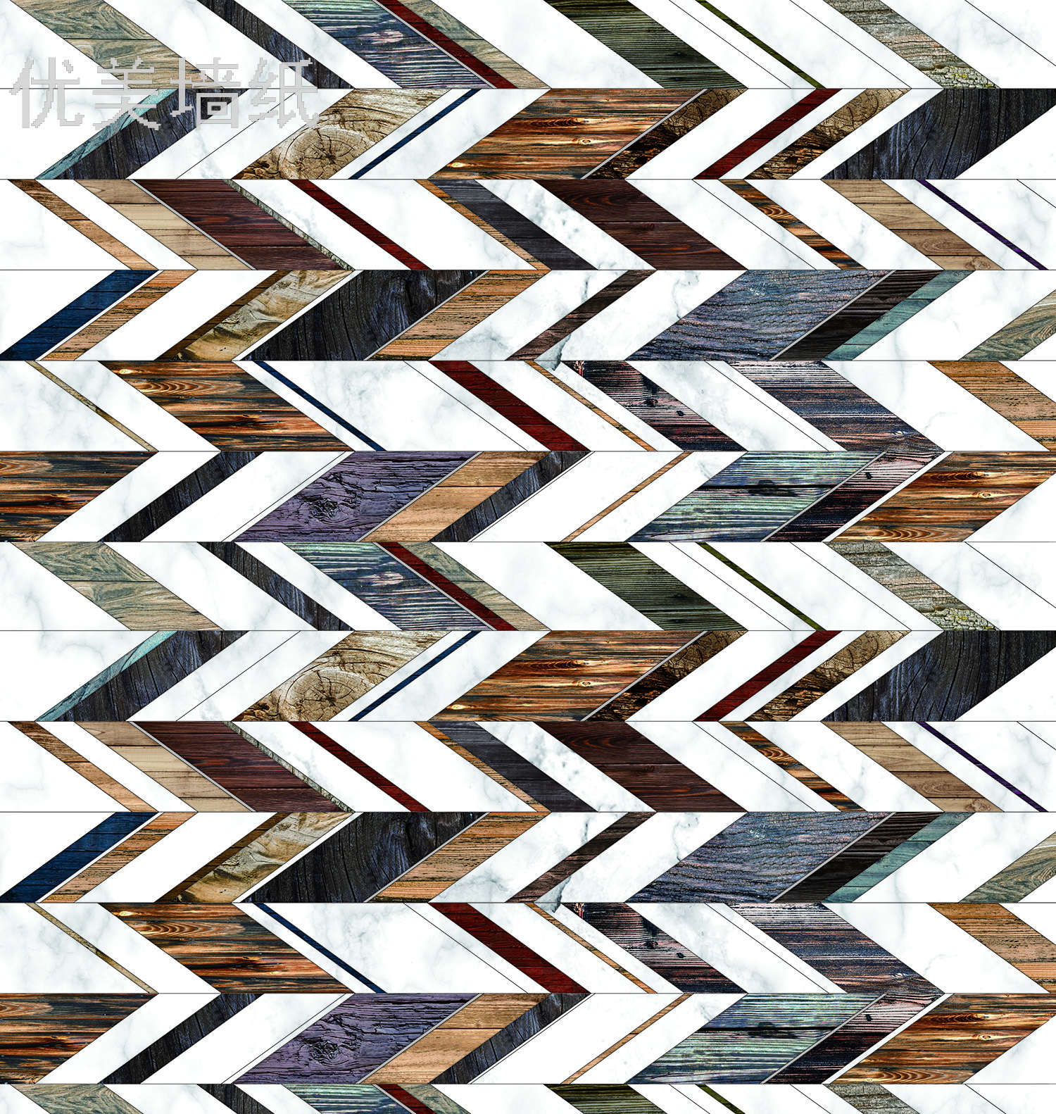 3d stereoscopic wall affixed 70cm*70cm6mm wood grain two-color self-adhesive stereoscopic wall living room background wall thumbnail