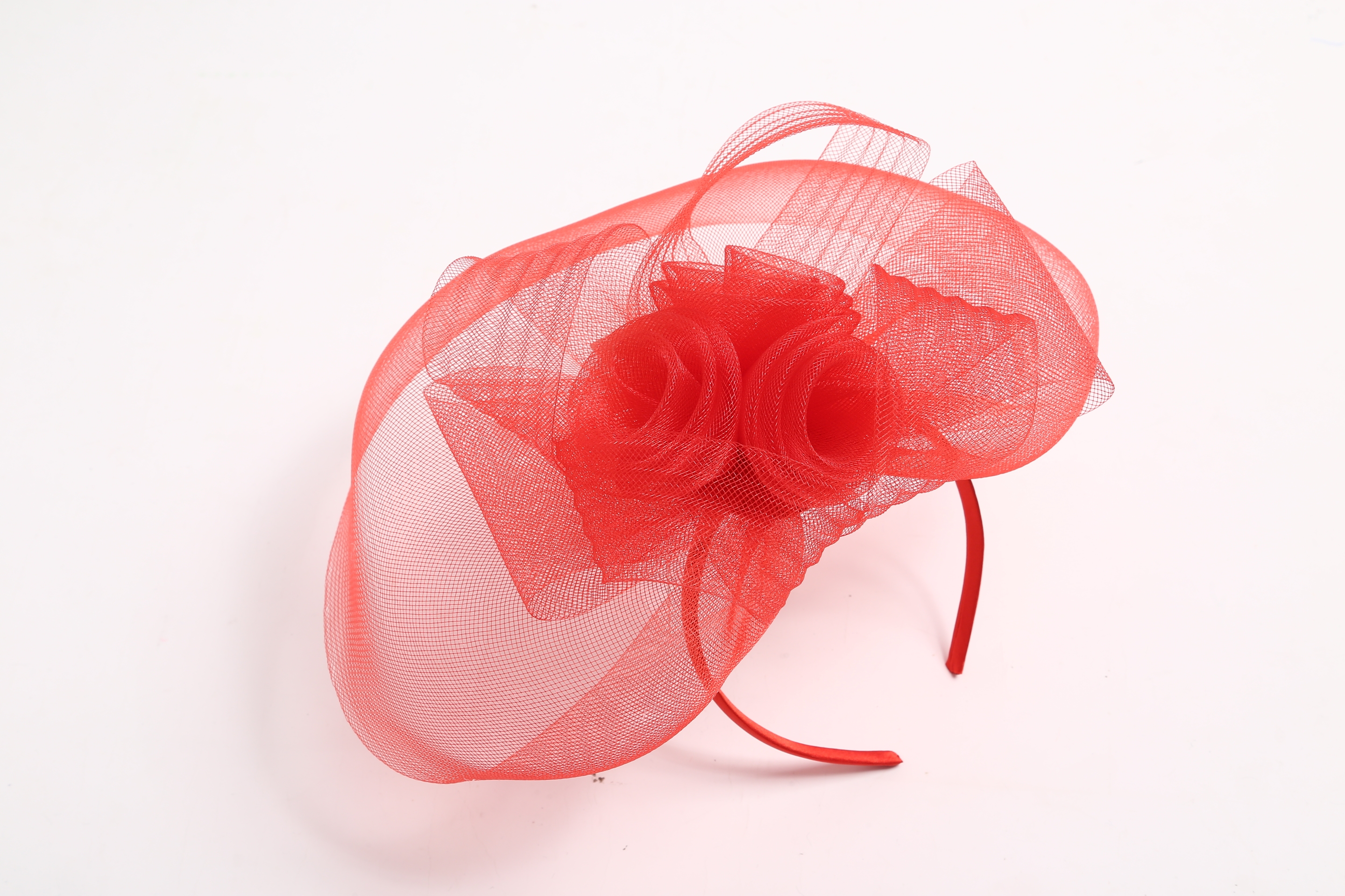 The bride's headwear covers her face. At the annual meeting, there is a tulle hairstyle, an elegant retro hat, a top hat from a socialet, a cheongsam, and a headwear show Item Picture