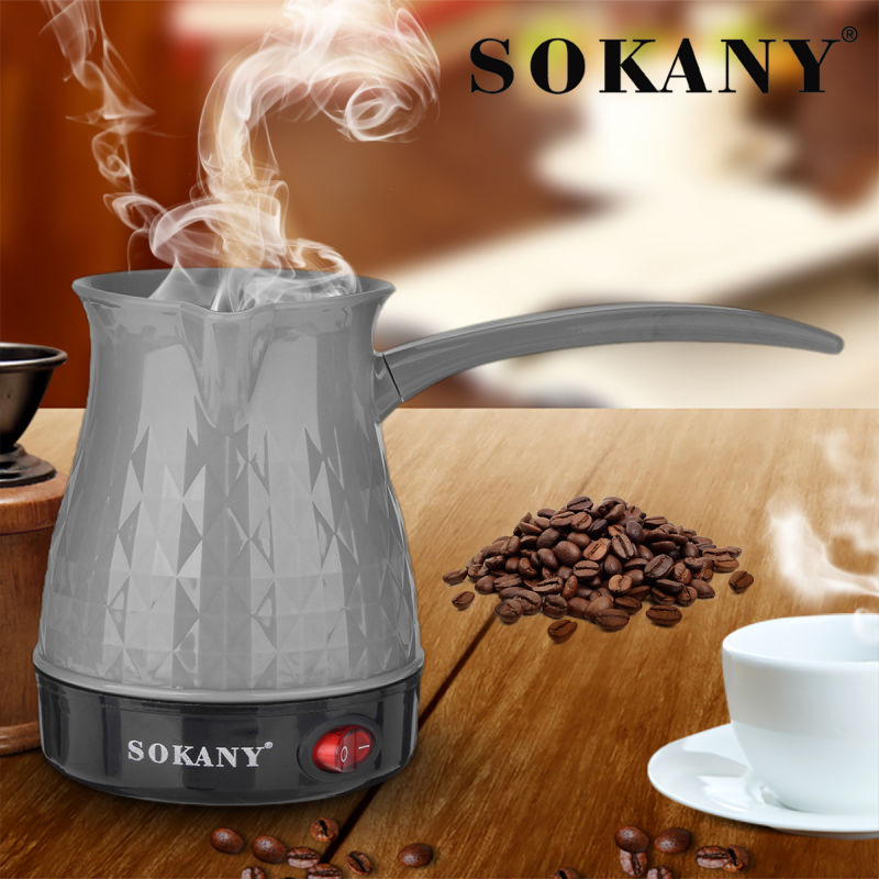 Cross-border sokany219 Turkish coffee pot, electric tea and milk pot, stainless steel separated Italian Mocha pot