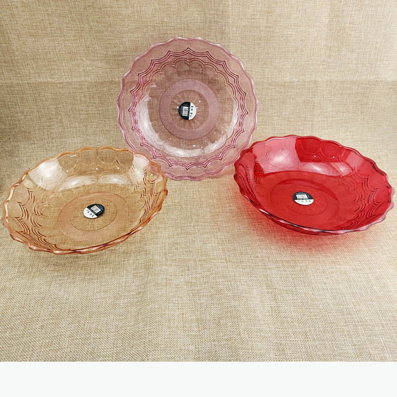 "I1412 701# Premium Fish-scale Fruit Platter, Fruit Basket, Fruit Basin, Pastry Plate, Home Goods 2-yuan Store. Specification image