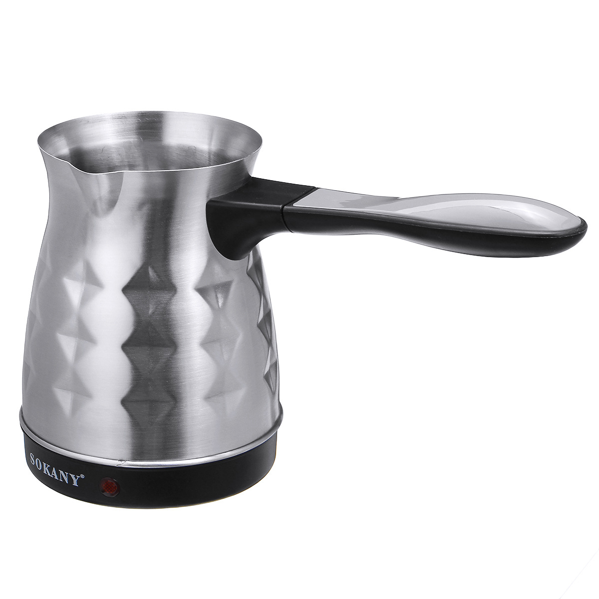 Cross-border bestseller sokany213 Turkish coffee pot, an eco-friendly stainless steel coffee pot for brewing yellow wine and hot milk tea Specification image