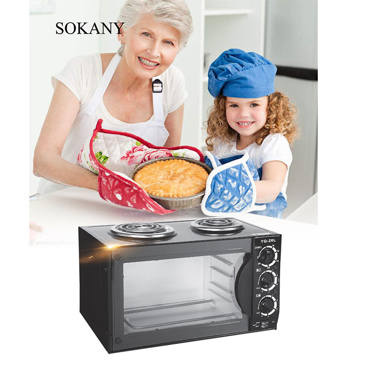 跨境sokany26L烤箱家用烘焙多功能