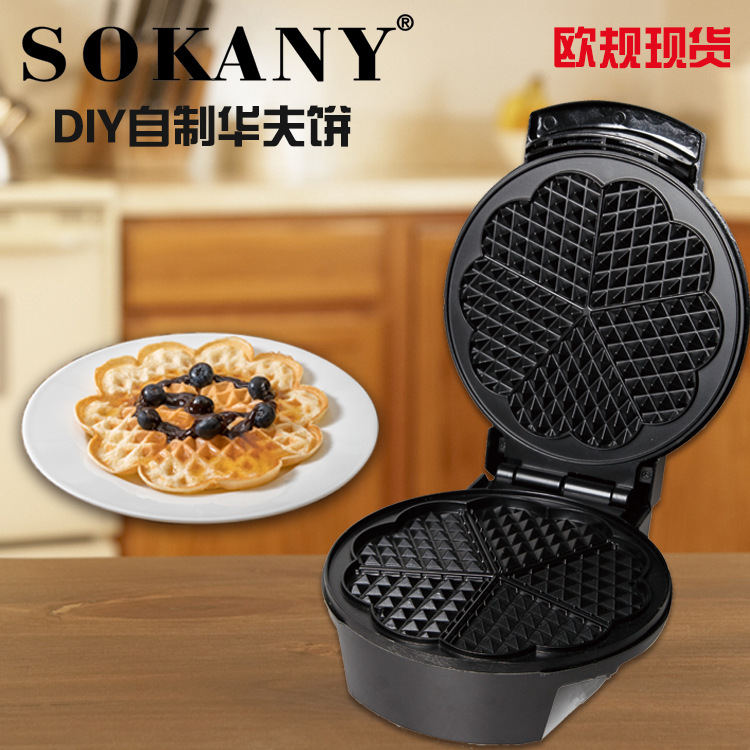 Cross-border sokany152 electric griddle, household double-sided heating waffle machine, muffin machine, cake machine, fully automatic