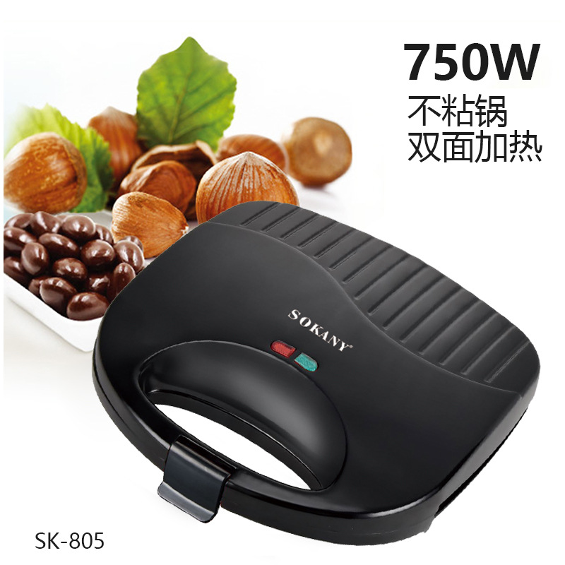 sokany805 Sandwich Breakfast Machine, Household small waffle Light Food Machine, Nut Machine, light food bread machine Specification image