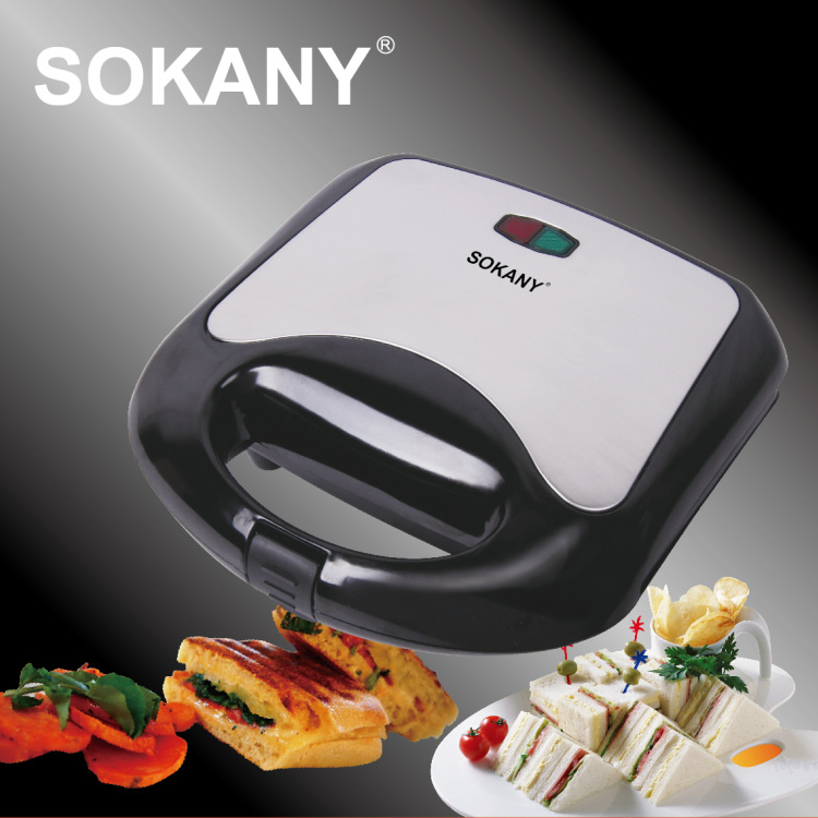 sokany105 Home Luxury Sandwich Maker, breakfast maker, toaster, Toast Breakfast Maker, three-legged Panini Application Scenario